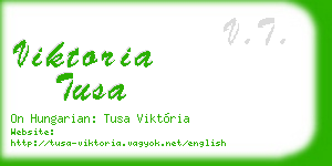 viktoria tusa business card