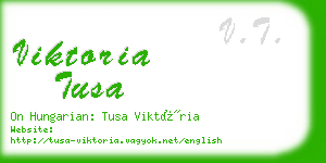 viktoria tusa business card